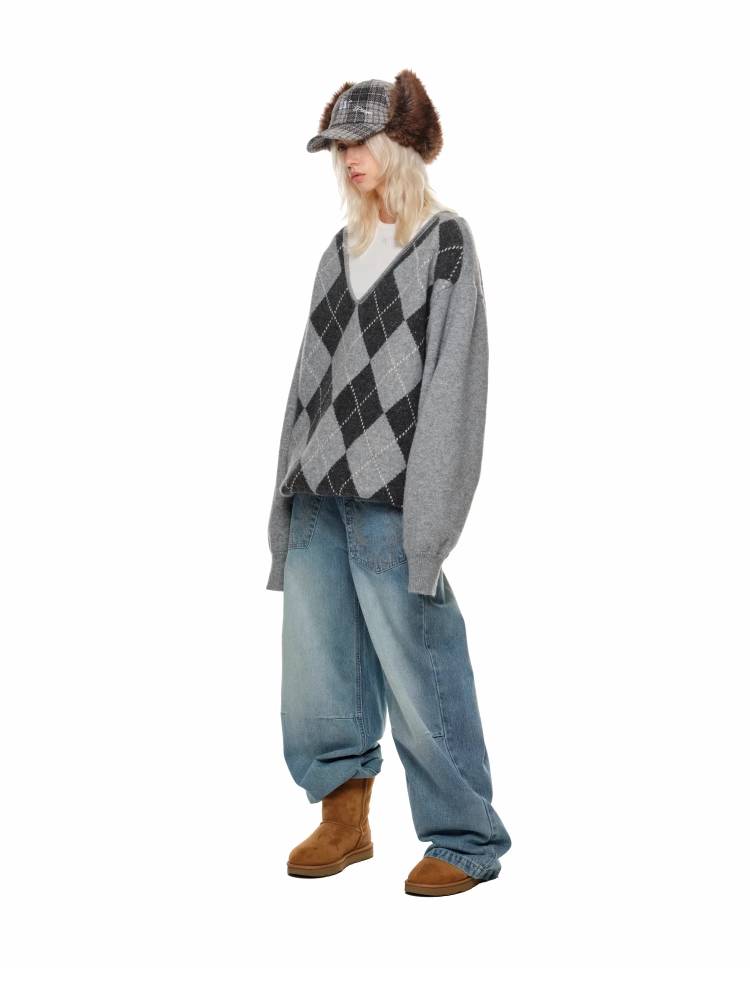 대학 스타일 니트 스웨터 [S0000011376]