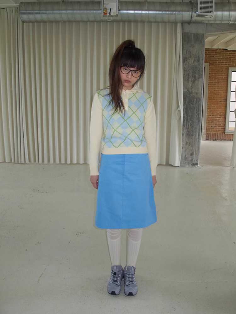 Blue Vintage Skirt [S0000010577]