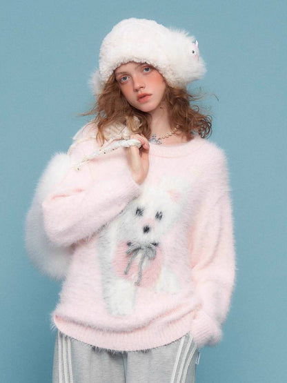 레트로 핑크 스웨터 [S0000011056]