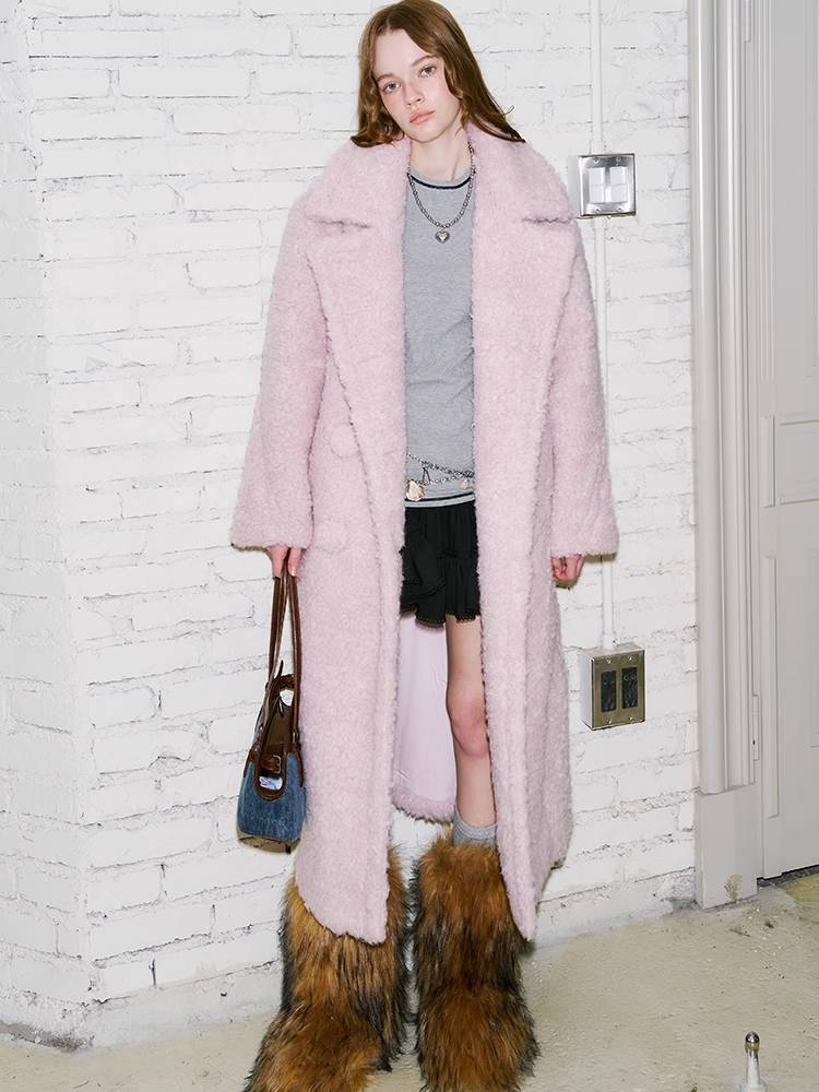 SAKURA PINK WOOL COAT [S0000010836]