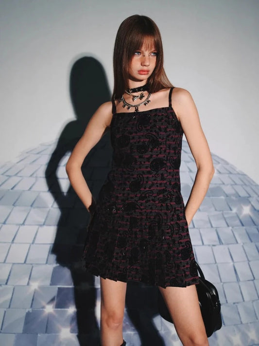 Plaid suspender dress【s0000008388】