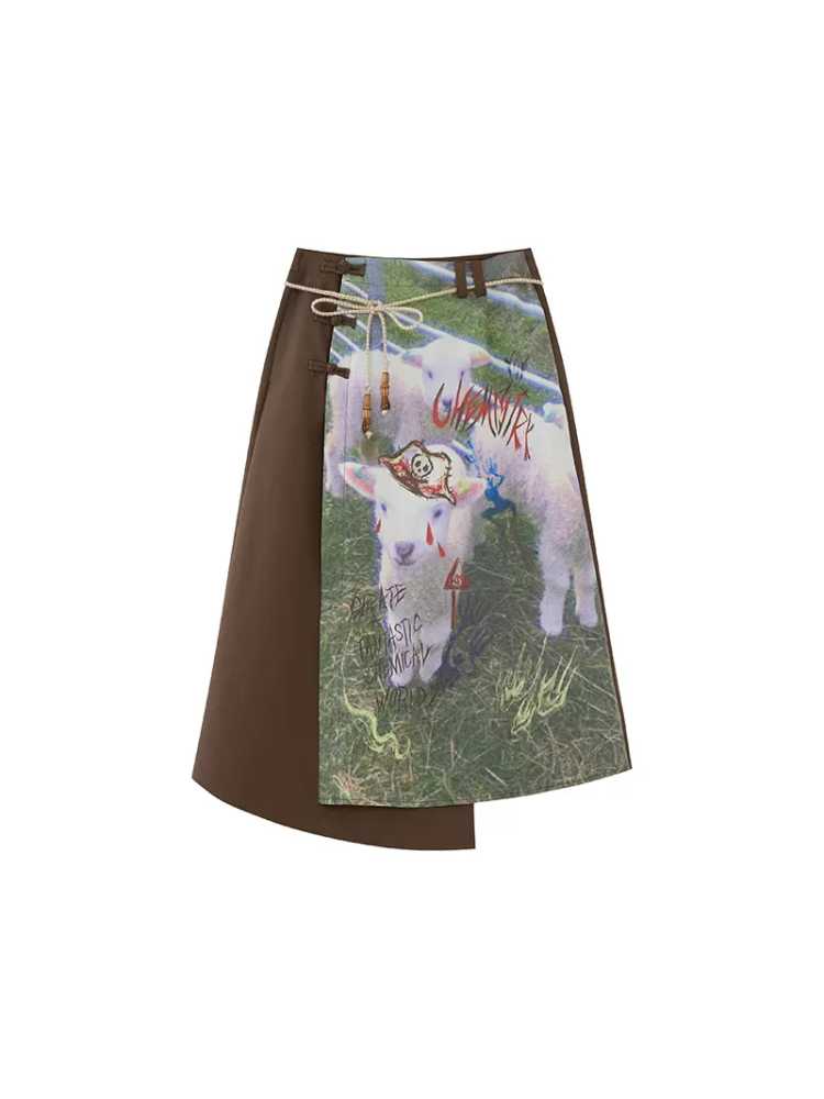 Design retro A-line skirt【s0000009626】