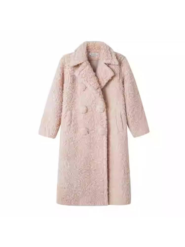 SAKURA PINK WOOL COAT [S0000010836]