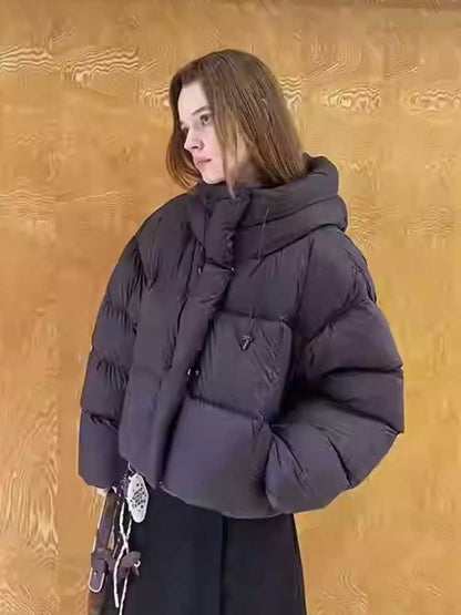 Fluffy Hooded Down Jacket [S0000010806]