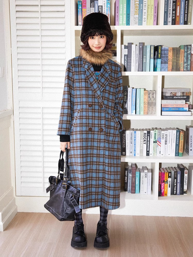 느슨한 격자 무늬 코트 [S0000011306]