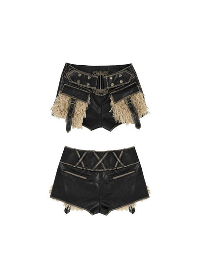 Retro punk washed hot girl pants【s0000002706】