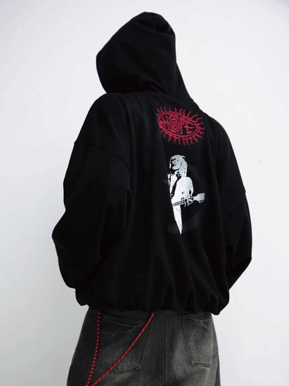 Loose hooded hoodie【s0000010001】