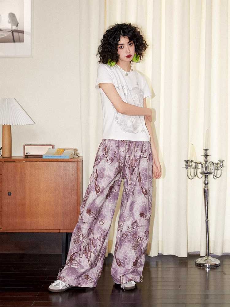 Casual loose printed pants【s0000009627】