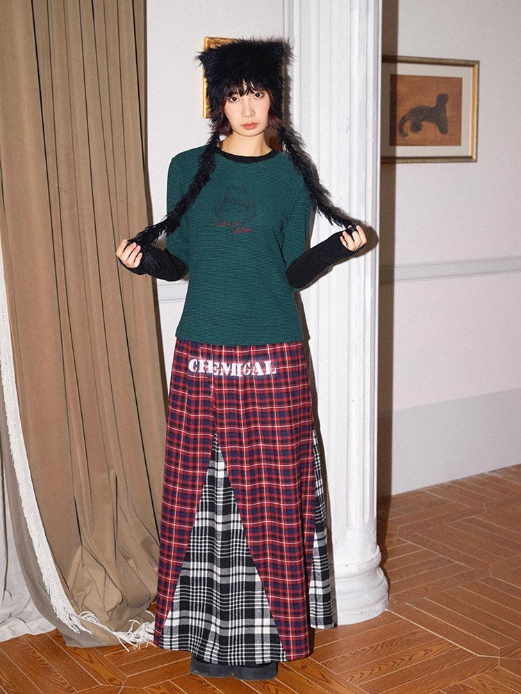 Striped retro t-shirt【s0000011304】