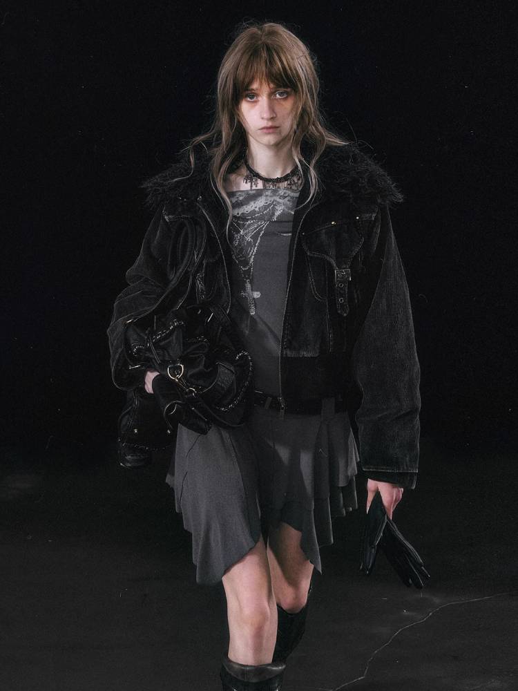 Fur cotton jacket【s0000011451】