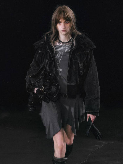 Fur cotton jacket【s0000011451】