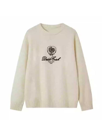 Round Neck Long Sleeve Knit Sweater [S0000010771]