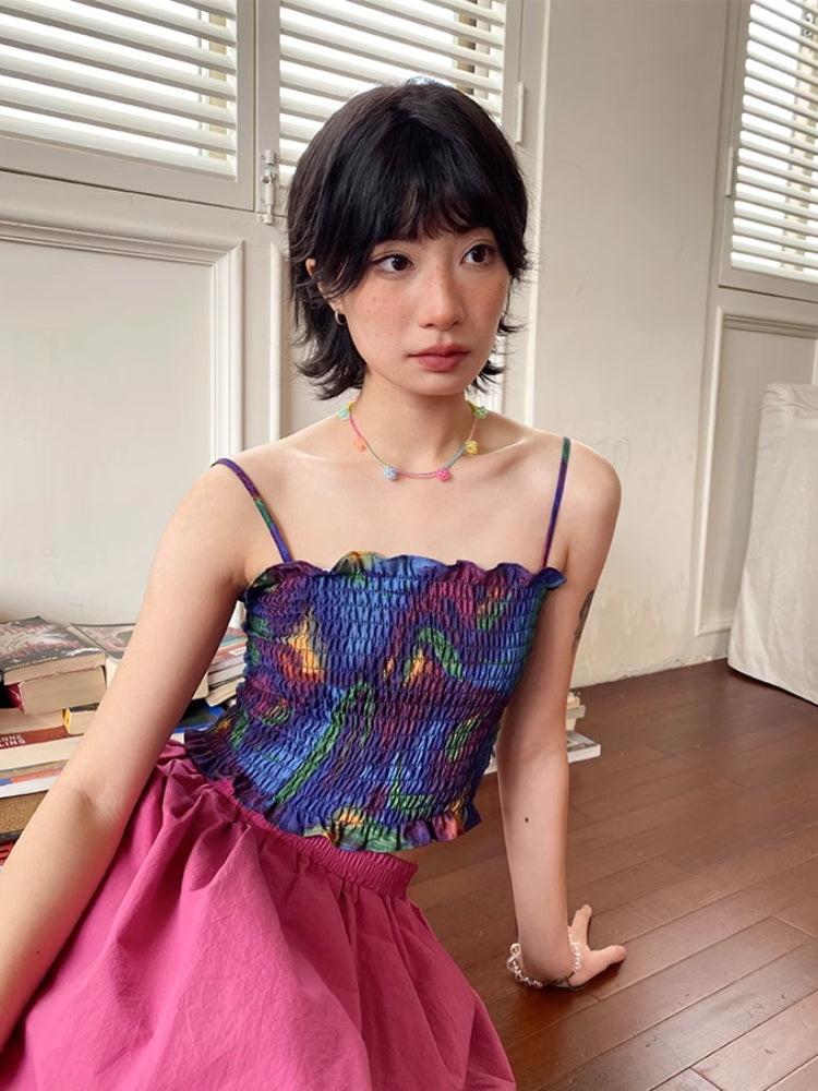 Summer 4-color short camisole【s0000007806】