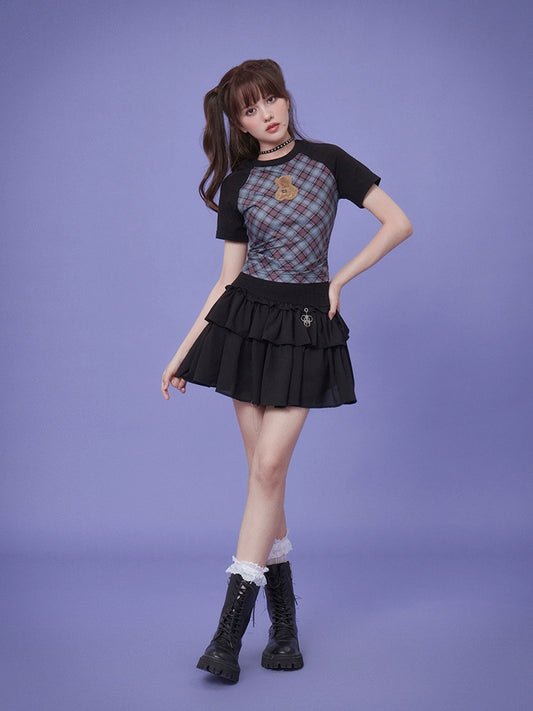 High waist cake skirt【s0000008877】