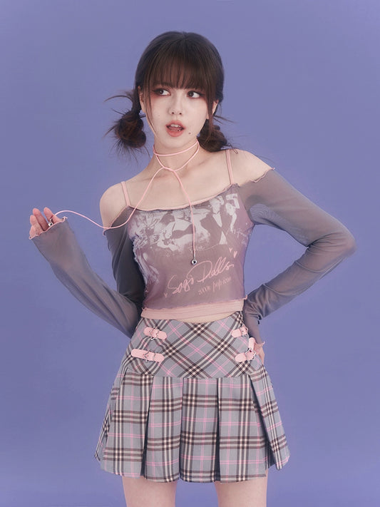 Suspenders slim fit t-shirt【s0000007848】