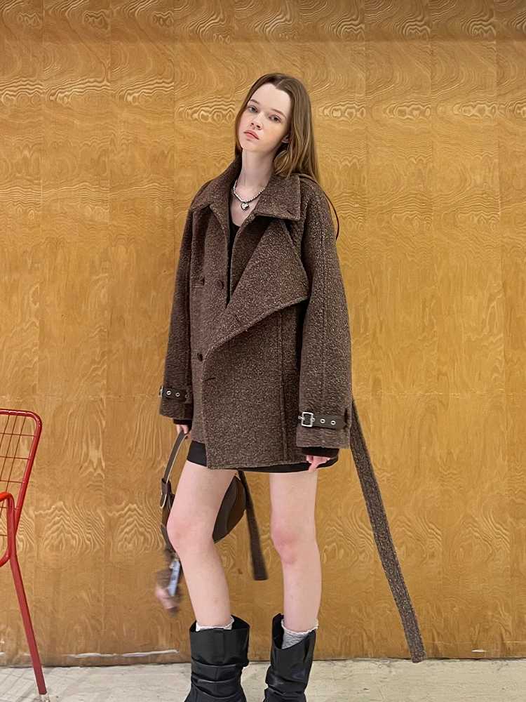 SHORT WOOL COAT [S0000010827]