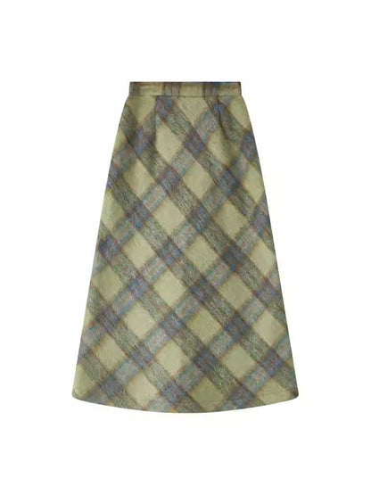 RETRO HIGH WAIST A-LINE SKIRT [S0000010701]