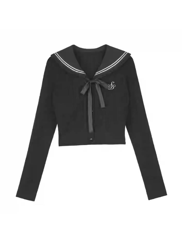 Fake two-piece knit cardigan【s0000011088】