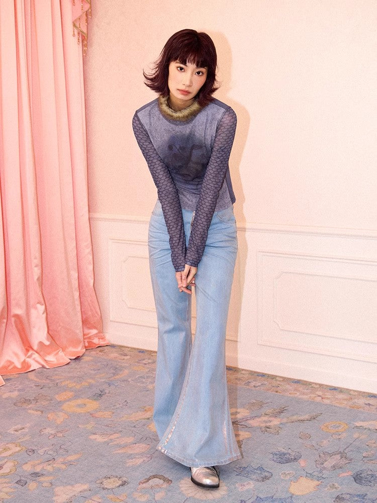 Chemical Girl printed long sleeve T-shirt【s0000011551】