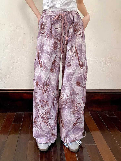 Casual loose printed pants【s0000009627】