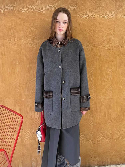 RETRO FASHION WOOL COAT [S0000010815]