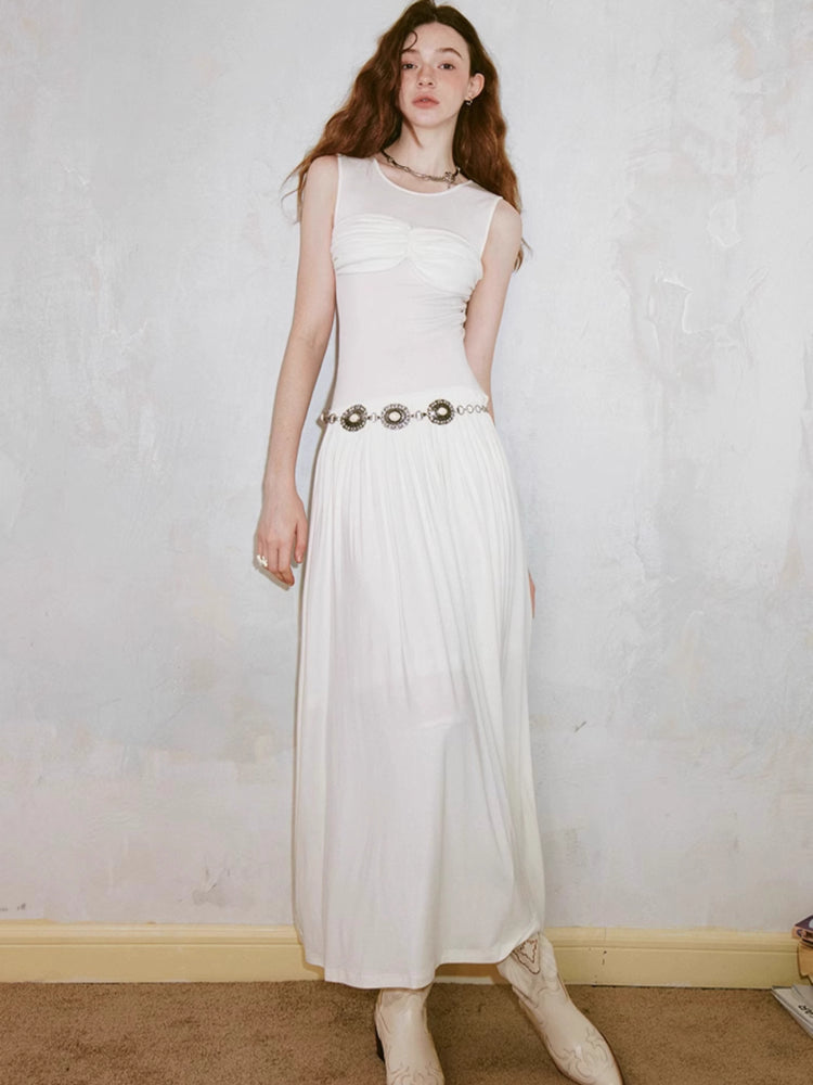 Classic pleated dress【s0000007604】