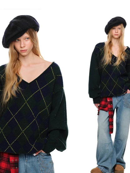 대학 스타일 니트 스웨터 [S0000011376]