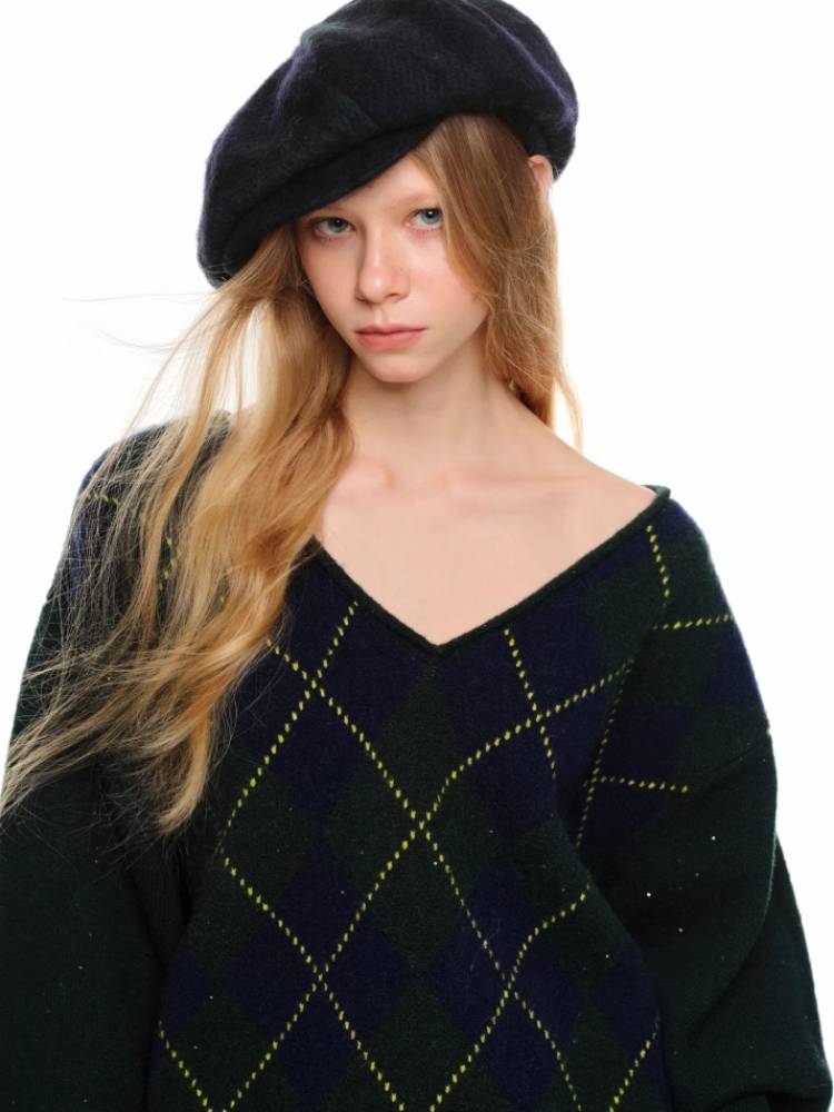 대학 스타일 니트 스웨터 [S0000011376]