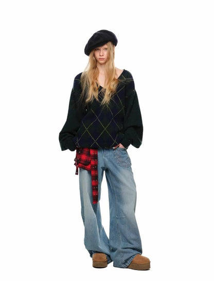 대학 스타일 니트 스웨터 [S0000011376]