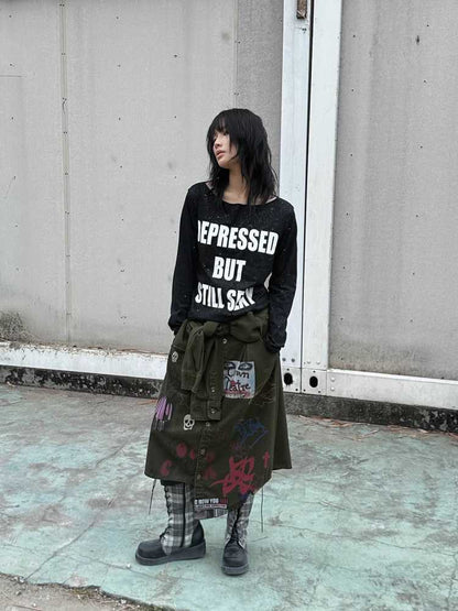 Graffiti Art Shirt Skirt [S0000010553]