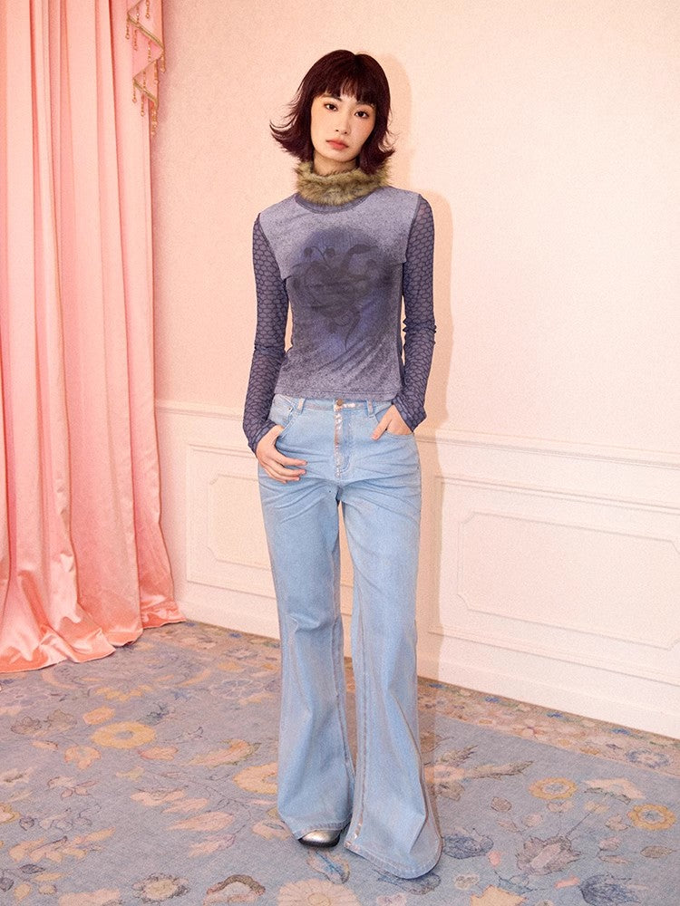 Chemical Girl printed long sleeve T-shirt【s0000011551】