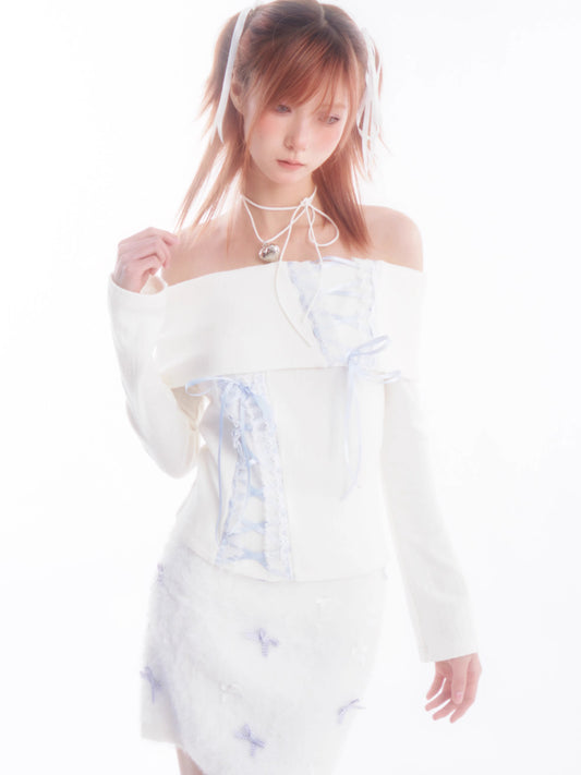 One shoulder knit shirt【s0000005648】