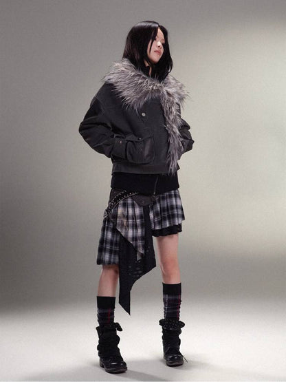 따뜻한 PU 가죽 자켓 [S0000011454]