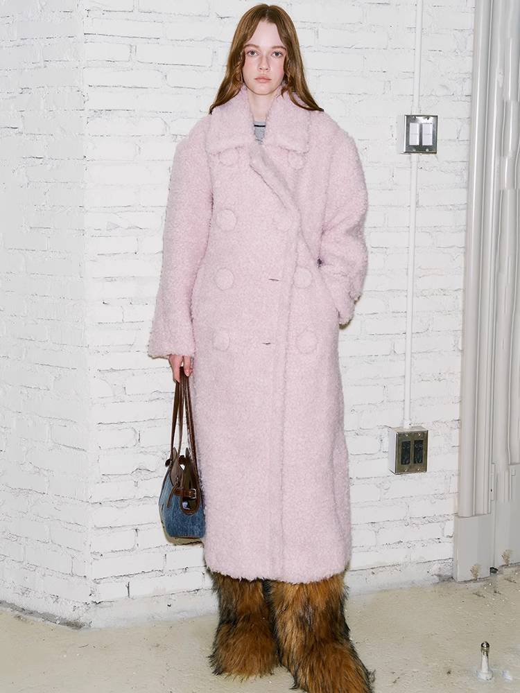 SAKURA PINK WOOL COAT [S0000010836]