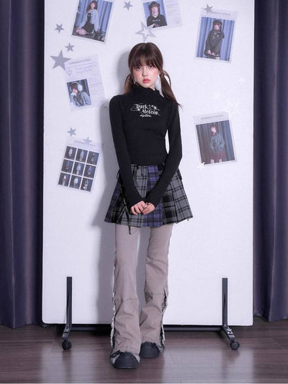 Dark sweet cool slim fit sweater【s0000011300】