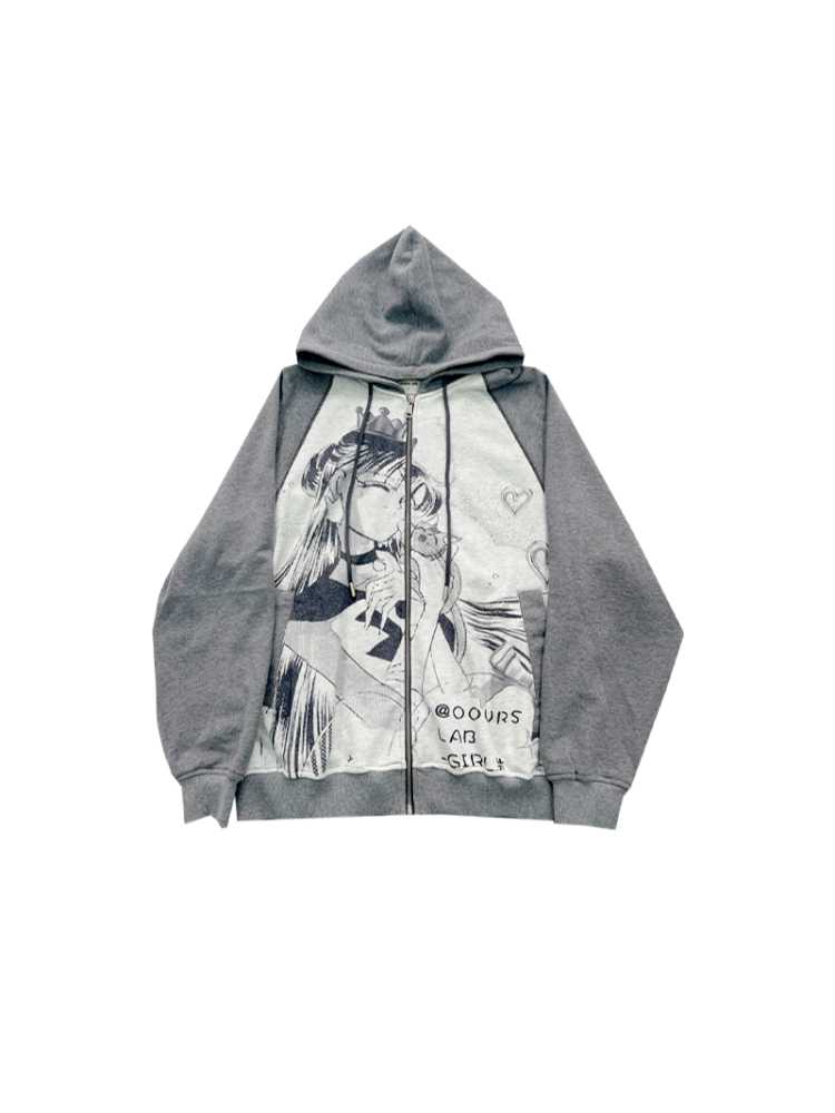 Printed Hooded Sweatshirt [S0000010417]