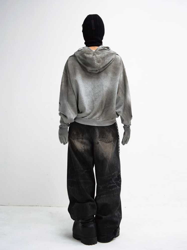 Mask style hooded sweatshirt【s0000010005】