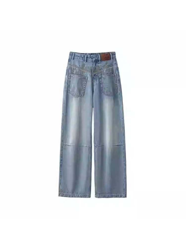 넓은 다리 바지를 씻고 [S0000011371]