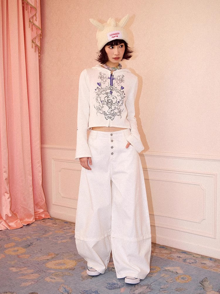 Chemical girl low rise wide leg pants【s0000011549】