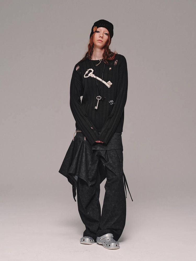 Wide leg casual pants【s0000011463】