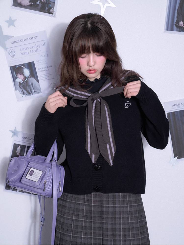 Sailor style knit cardigan【s0000011296】