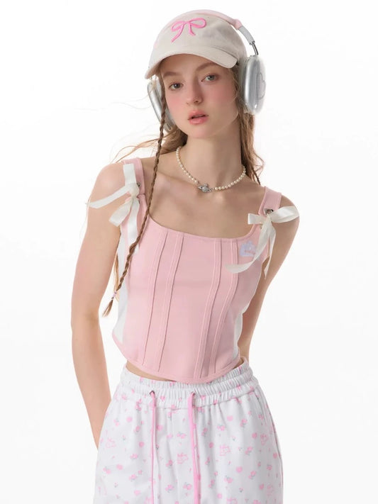 Retro short slim top【s0000007817】