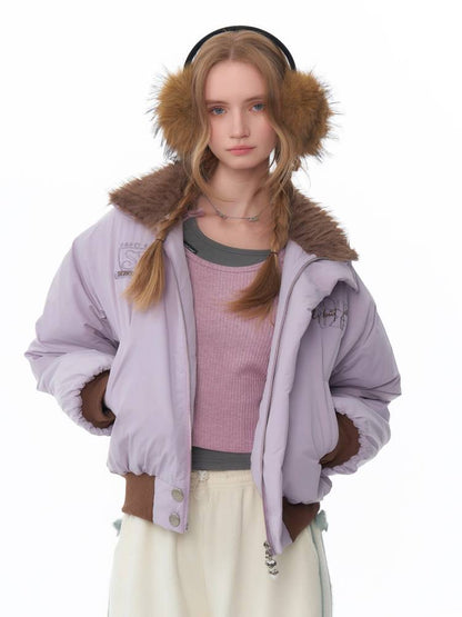 Retro style purple jacket【s0000011077】