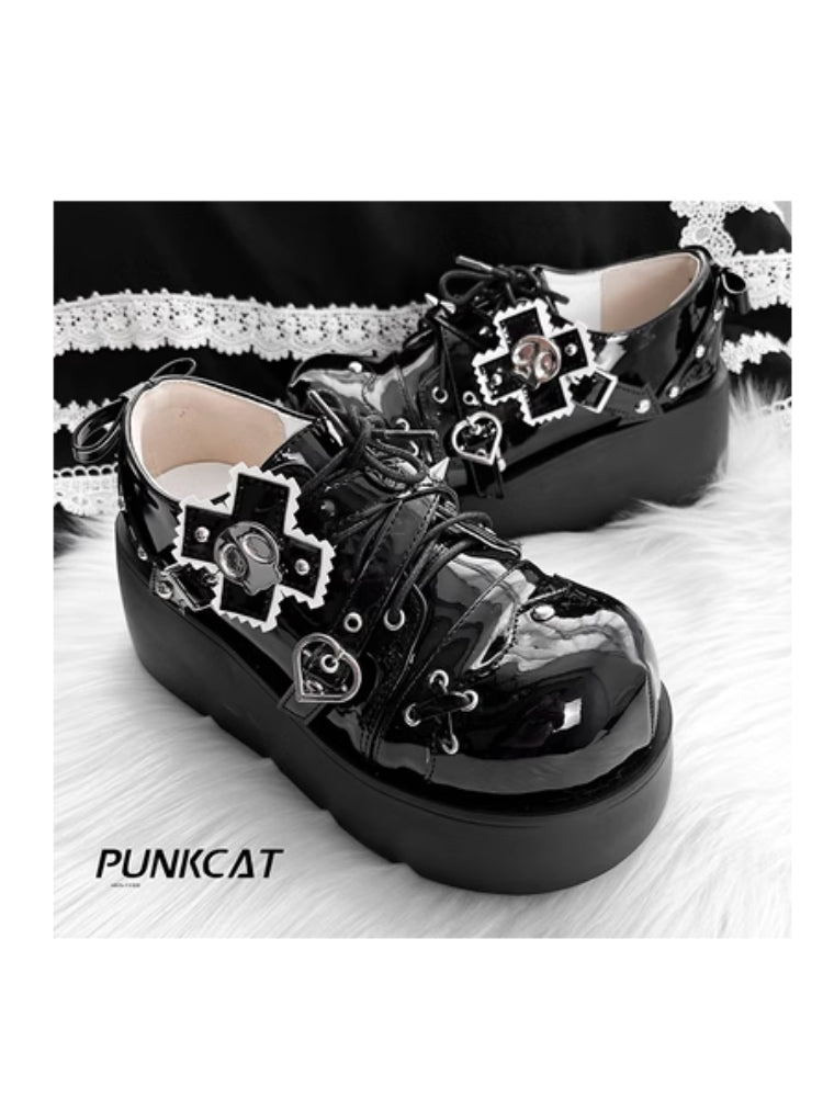 Hot girl original punk style platform shoes【s0000006208】