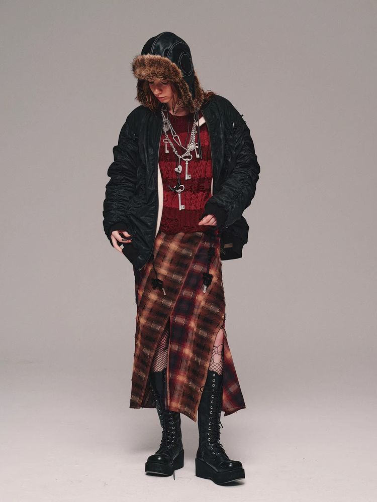 Faux leather reversible jacket【s0000011467】