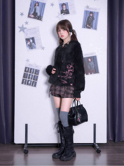 V-neck loose polo sweater【s0000011285】