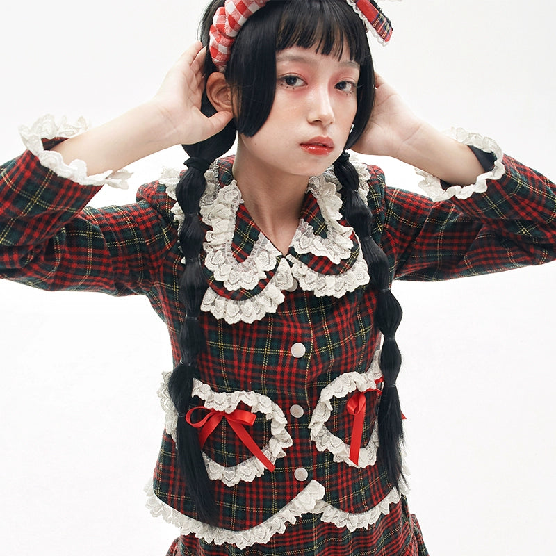 Retro sweet and cute Lolita blouse high-class sense of niche jacket【s0000004270】