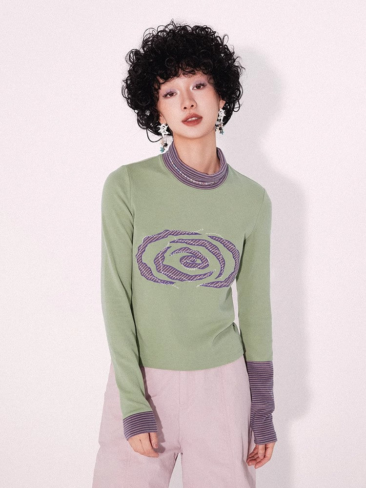 Retro long sleeve t-shirt【s0000009799】