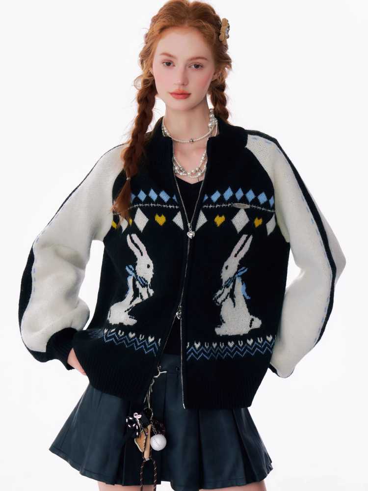 Retro Design Zipper Jacket [S0000010161]