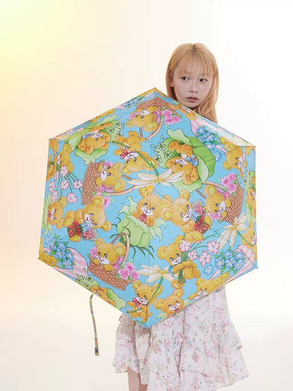 Sunscreen retro bear umbrella【s0000009048】